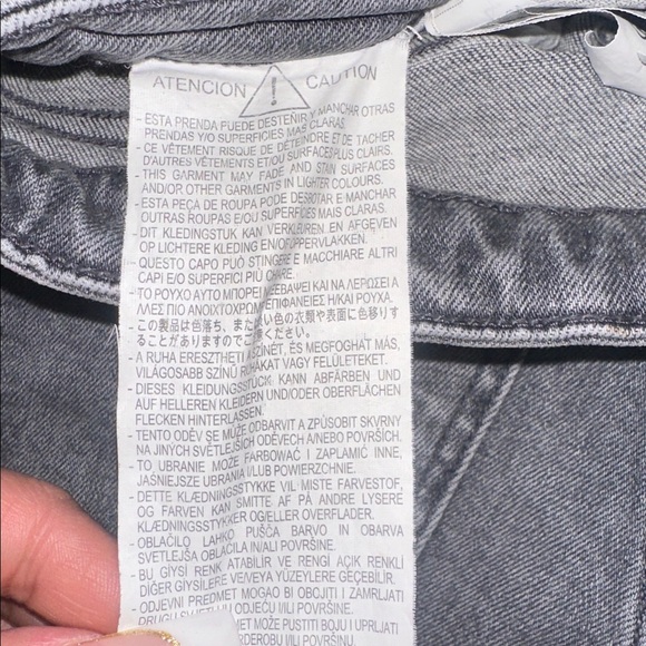 Zara Gray High Rise Ankle Cropped Jeans - Picture 5 of 6